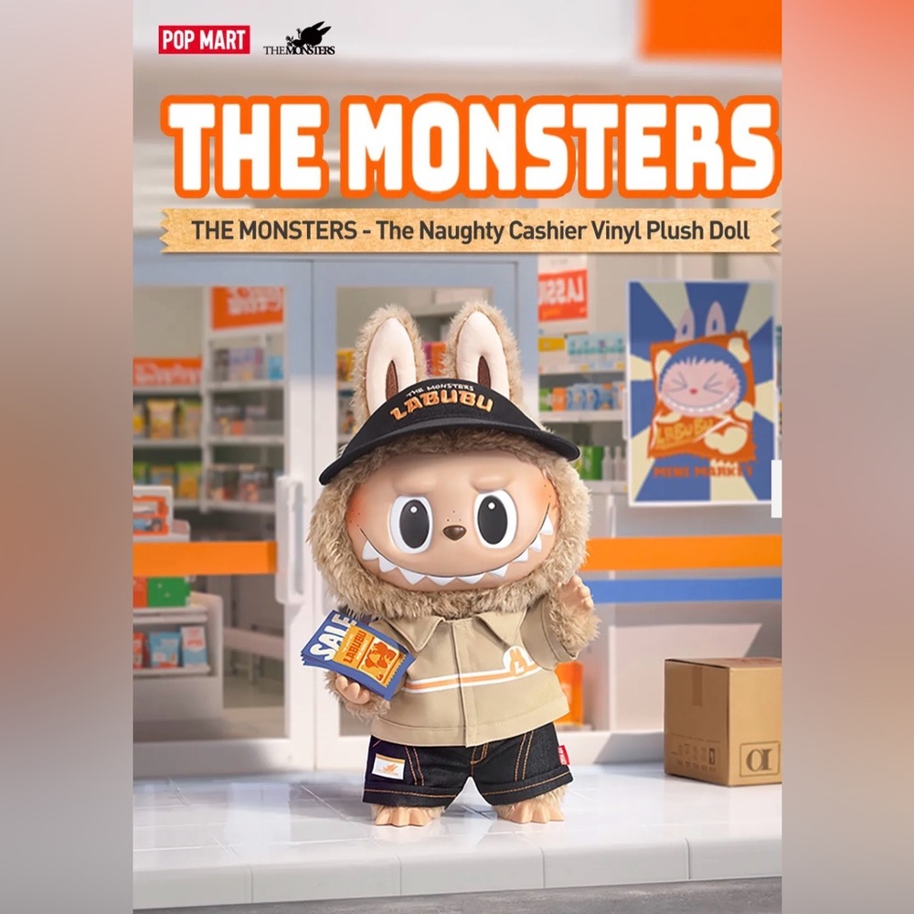 Authentic THE MONSTERS - The Naughty Cashier Vinyl Plush Doll - UNOPENED